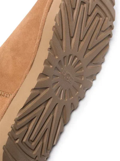 Ugg Brown Ultra Mini Boots In Suede Woman In Multi