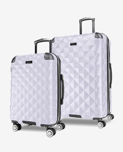Kenneth Cole Diamond Tower Hard Side Expandable Suitcase In Purple