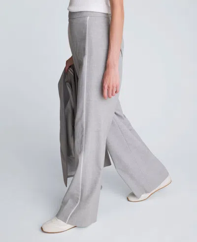 Kenneth Cole Pull-on High Rise Wide Leg Pant With Piping In Animal Print