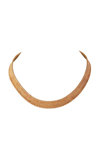 Stephanie Windsor 18k Rose Gold & Yellow Gold Vintage Mellerio Paris Gold Collar In Gold