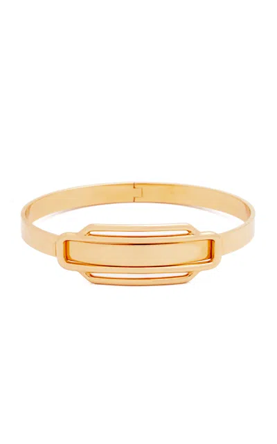 Stephanie Windsor 18k Rose Gold Hermes Gold Bangle In Gold