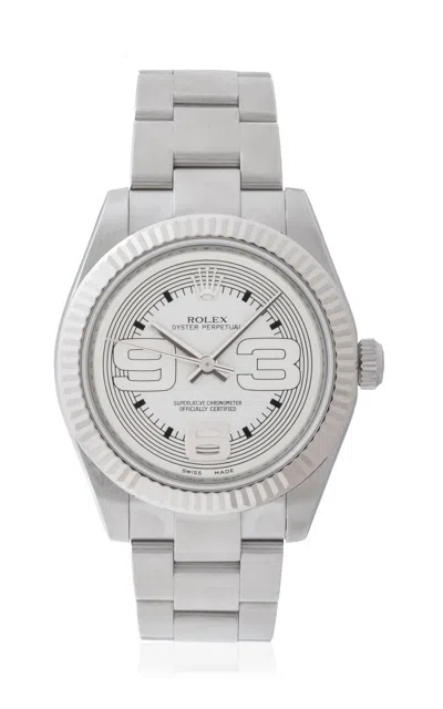 Stephanie Windsor Rolex Oyster Perpetual Model 176234 In Silver