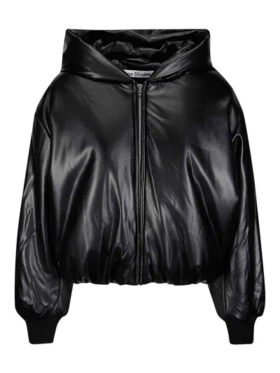 Acne Studios Roundneck Knitted Jacket In Black