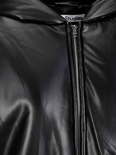 Acne Studios Roundneck Knitted Jacket In Black