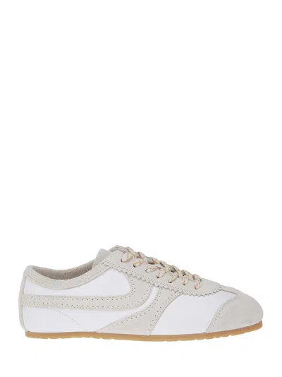 Dries Van Noten Leather Sneaker In White