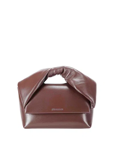 Jw Anderson Midi Twister Bag In Brown