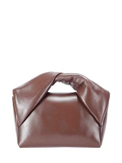 Jw Anderson Midi Twister Bag In Brown