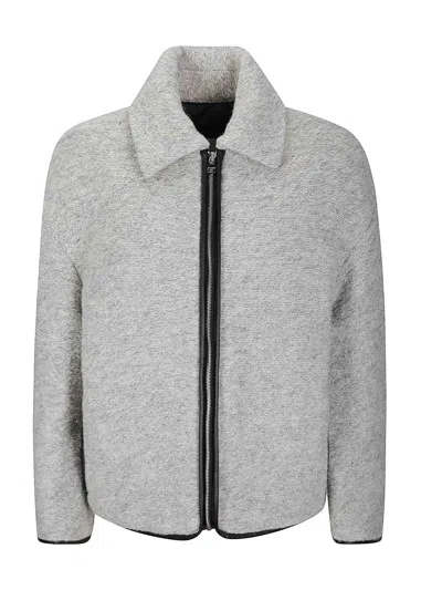 Jw Anderson Contrast Trim Casual Jacket In Gray