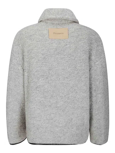 Jw Anderson Contrast Trim Casual Jacket In Gray