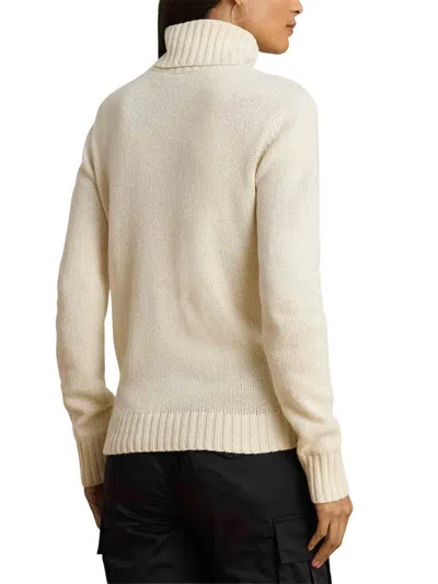 Ralph Lauren Turtleneck Sweater In Neutral