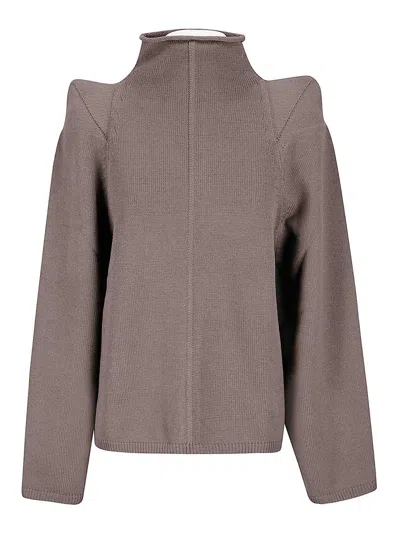 Rick Owens Sweater With Top In Gray