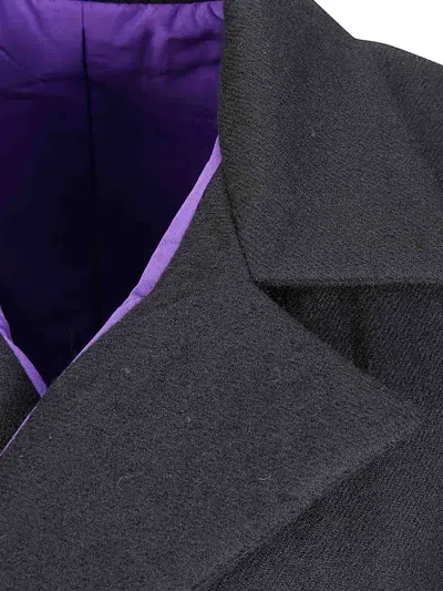 Yohji Yamamoto Double-breasted Coat In Black