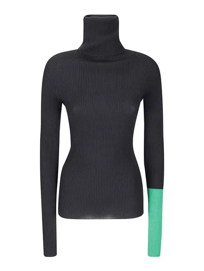 Yohji Yamamoto Turtleneck Sweater In Multi