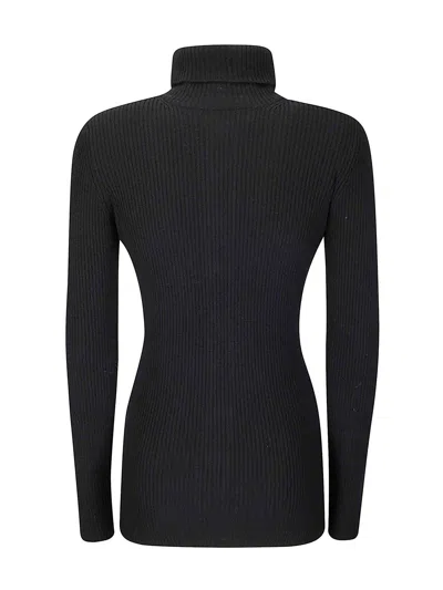 Yohji Yamamoto High-neck Ribbed Buttoned Cardigan In Black