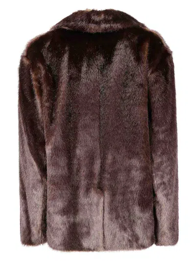 Stand Studio Evyn Jacket In Burgundy