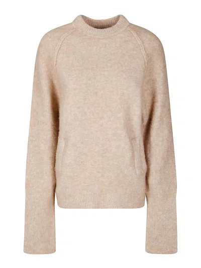 Jejia Carla Raglan-sleeve Jumper In Brown