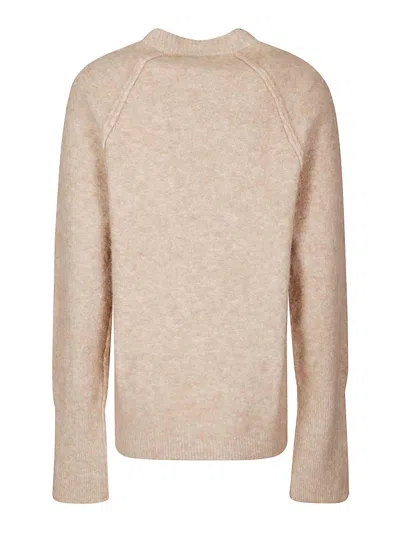 Jejia Carla Raglan-sleeve Jumper In Brown