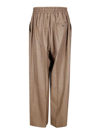 Martine Rose Extreme Wide Leg Tailored Trouser In Brown