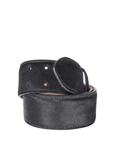Khaite Theo Waist Belt In Black