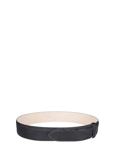 Khaite Theo Waist Belt In Black