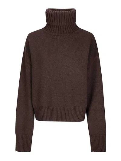 Extreme Cashmere Oversized Wool Sweater In Brown