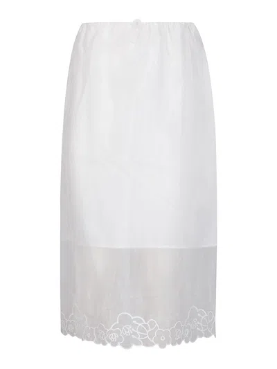 Cecilie Bahnsen Bria Skirt Liquid Myrtia In White