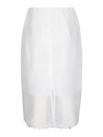 Cecilie Bahnsen Bria Skirt Liquid Myrtia In White