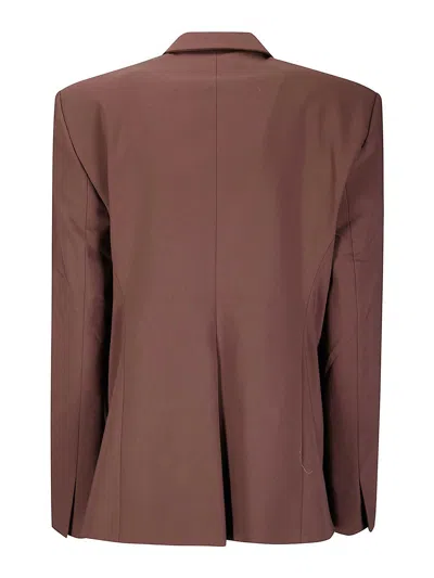 Ottolinger Split-detail Buttoned Blazer In Brown