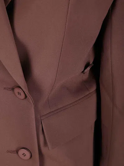 Ottolinger Split-detail Buttoned Blazer In Brown