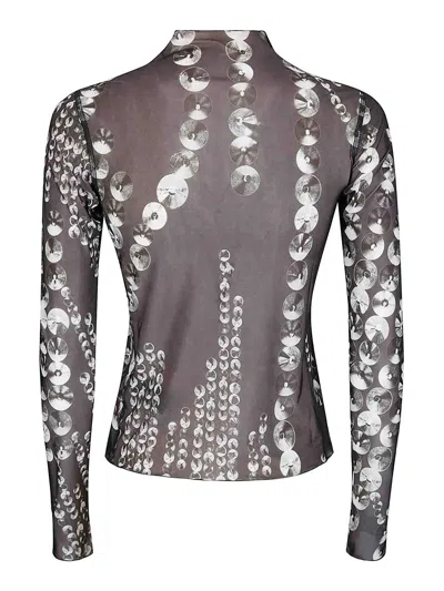 Knwls Thin Jersey Top With Sport Finishings In Brown