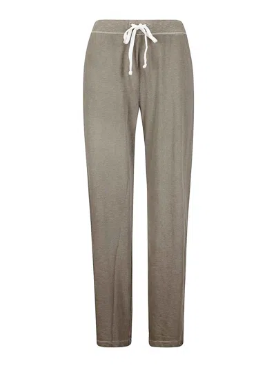 James Perse Wide Leg Sweatpant In Brown
