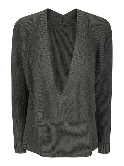 Archiviob V-neck Sweater In Green