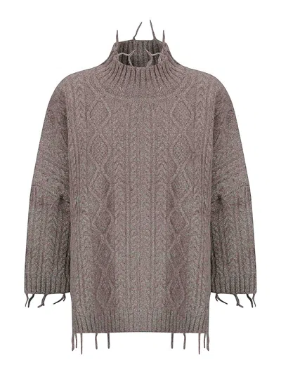 Archiviob Maxi Cape In Brown