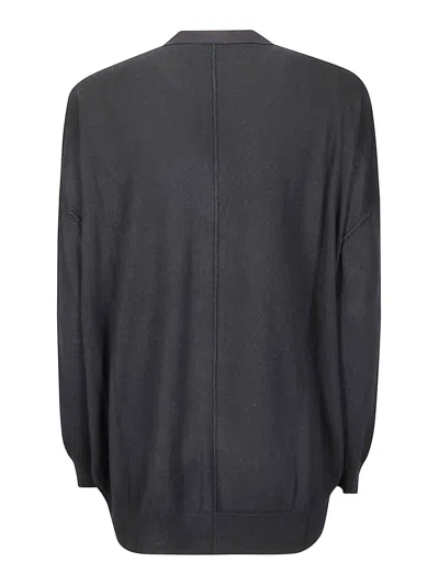 Stefano Mortari V-neck Button-down Cardigan With Asymmetrical Hem In Multi