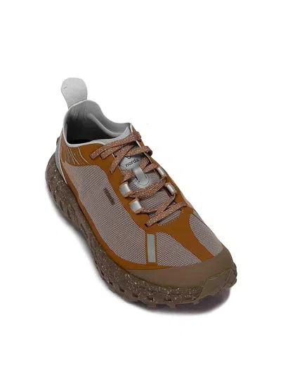 Norda Panelled Low-top Sneakers In Brown