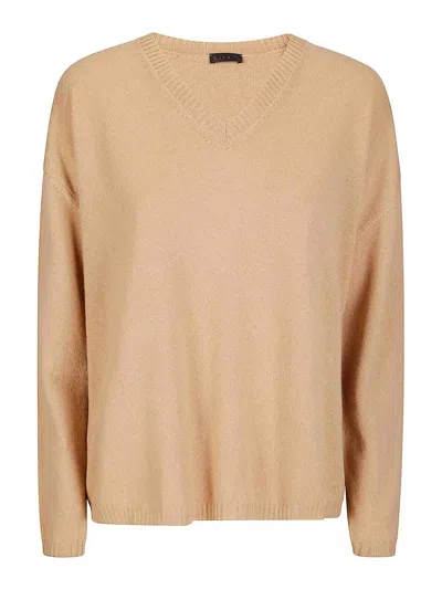 Hira V-neck Sweater In Brown