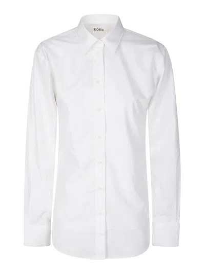Rohe Poplin Shaped Shirt In White