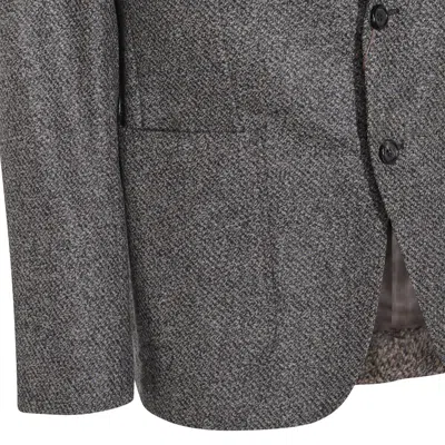 Canali Two-button Single-breasted Blazer In Gray