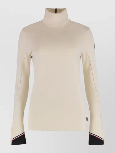 Moncler Grenoble Turtleneck In Polartec® In Neutral
