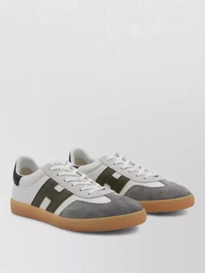 Hogan Casual Sneakers With Contrast Sole And Suede Accents In Multi