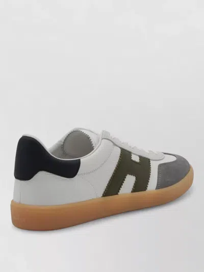 Hogan Casual Sneakers With Contrast Sole And Suede Accents In Multi