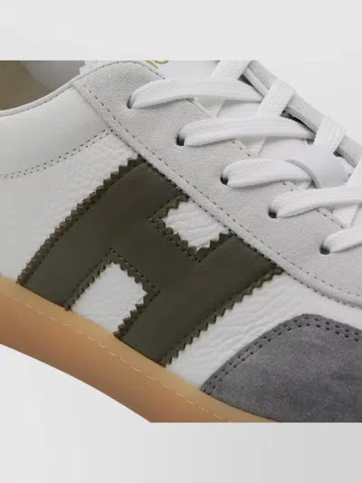 Hogan Casual Sneakers With Contrast Sole And Suede Accents In Multi