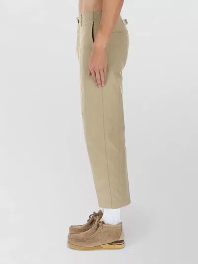 Visvim Cropped Trousers With Pockets And Loops In Neutral
