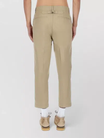 Visvim Cropped Trousers With Pockets And Loops In Neutral