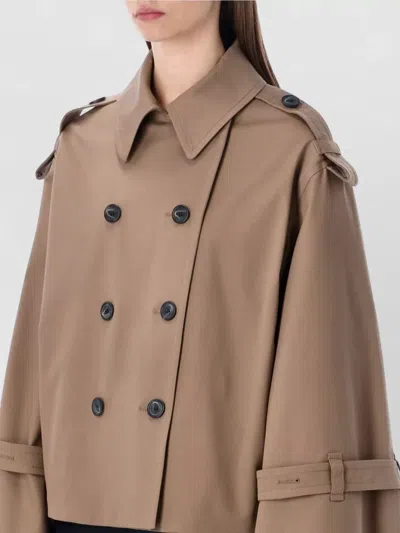 By Malene Birger Alisandra Double-breasted Military Jacket In Brown
