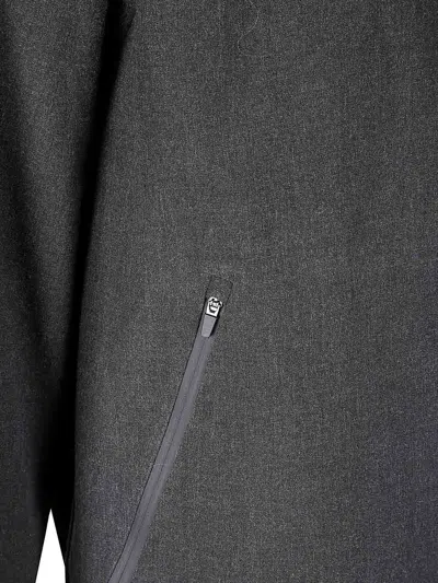 Hiking Patrol Waypoint Texture Hooded Jacket In Gray