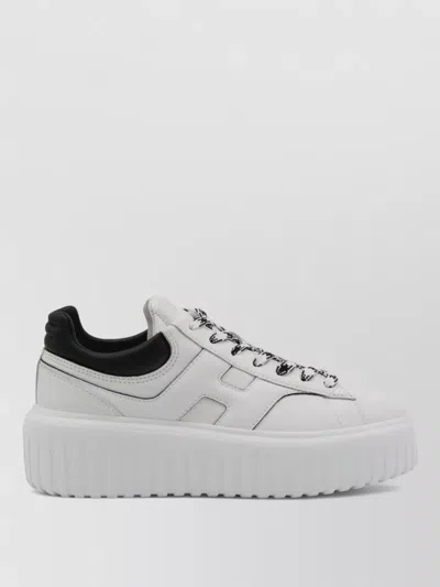 Hogan Platform Sneakers Featuring Textured Outsole In Multi