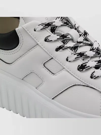 Hogan Platform Sneakers Featuring Textured Outsole In Multi