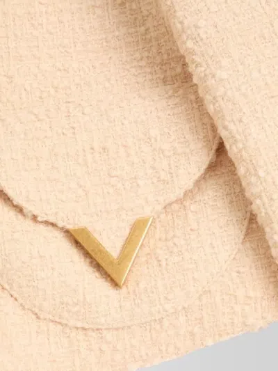 Valentino Garavani Vlogo Signature Wool Jacket In Neutral