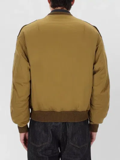 Visvim Brown Solid Mock Collar Jacket In Brown